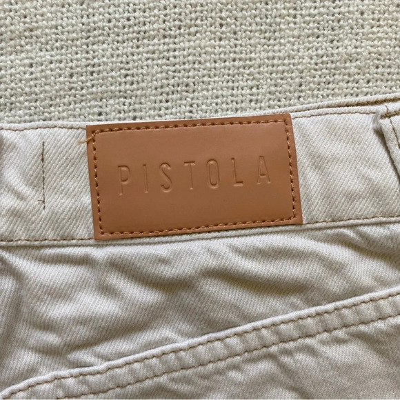 PISTOLA Cream  High Rise 3 1/2” Jean Shorts Size 26 - Picture 6 of 7